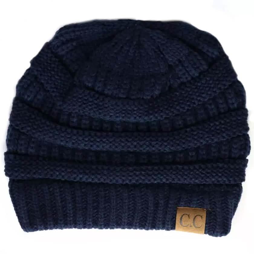Cheveux Corp. Women's Solid Classic CC Beanie