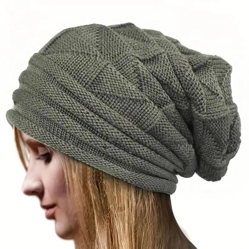 Unisex Oversized Knitted Baggy Beanie