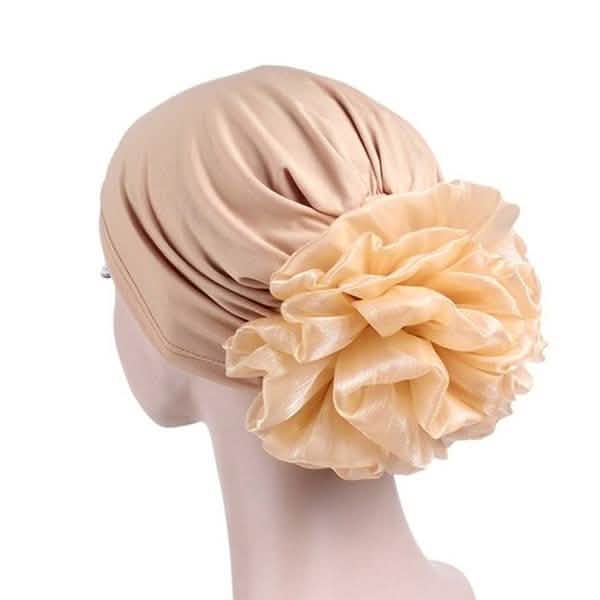 Women's Milk Silk Flower Turban