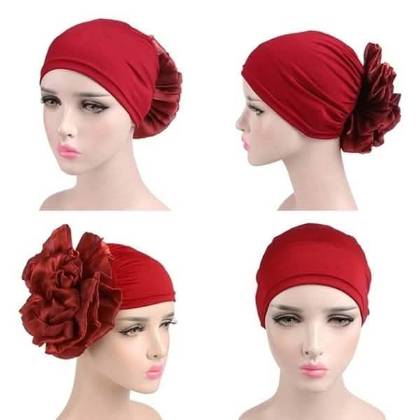Women's Milk Silk Flower Turban